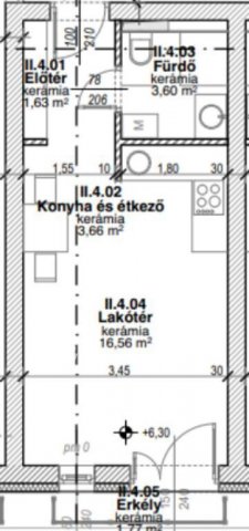 Eladó téglalakás, Nyíregyházán 30.8 M Ft, 1 szobás