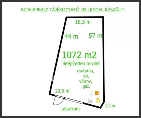 Eladó telek, Debrecenben 89 M Ft / költözzbe.hu