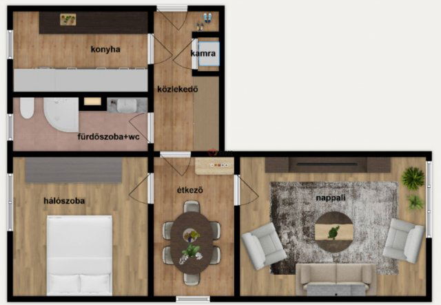 Eladó téglalakás, Székesfehérvárott 59.9 M Ft, 2 szobás