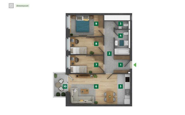 Eladó téglalakás, XIII. kerületben, Jakab József utcában