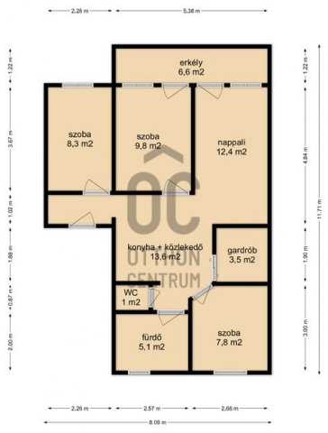 Kiadó téglalakás, albérlet, Zalaegerszegen 180 E Ft / hó
