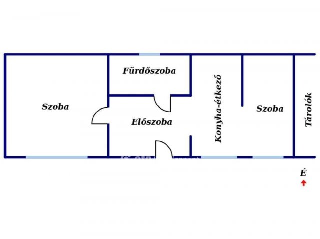 Eladó családi ház, Sajószentpéteren 16 M Ft, 2 szobás