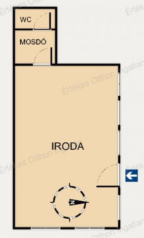 Eladó iroda, Nyíregyházán 42.9 M Ft, 1 szobás