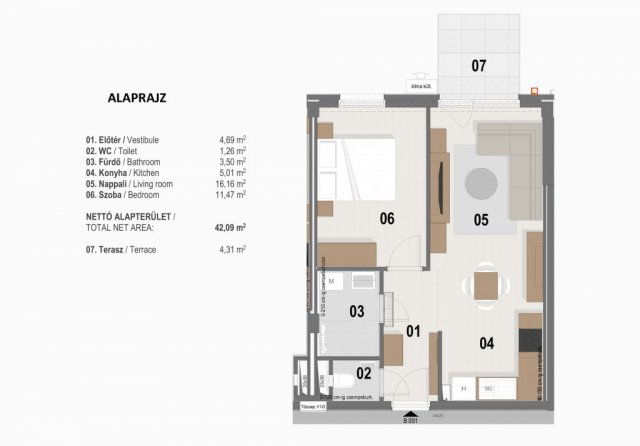 Eladó téglalakás, Budapesten, VIII. kerületben, Dankó utcában