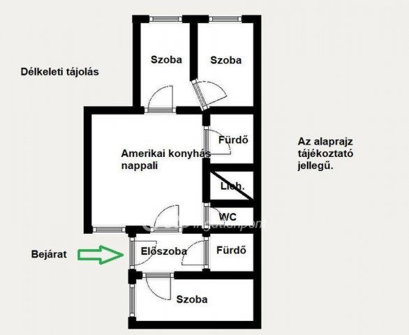 Eladó téglalakás, Budapesten, VIII. kerületben 88 M Ft, 4 szobás