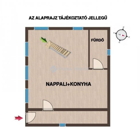 Eladó családi ház, Sárváron 17.5 M Ft, 1 szobás