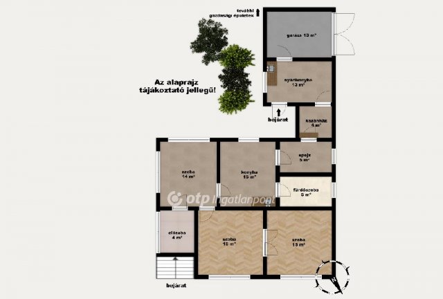 Eladó családi ház, Tiszaföldváron 55 M Ft, 3+1 szobás