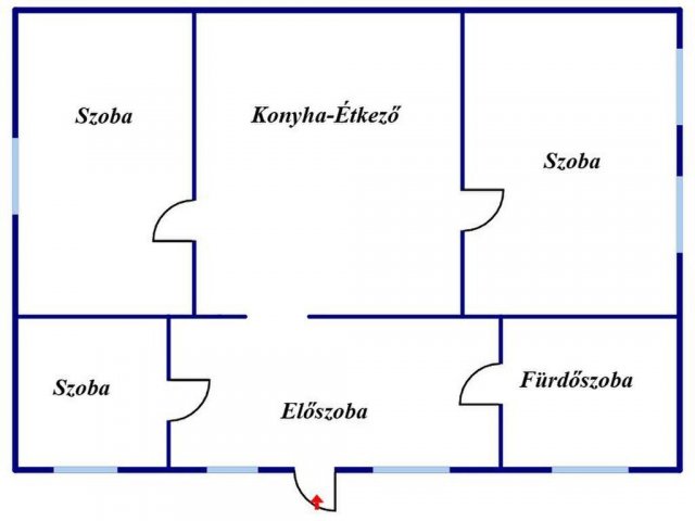 Eladó családi ház, Makón 25 M Ft, 3 szobás
