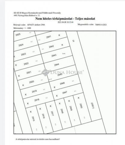 Eladó telek, Apagyon 3 M Ft / költözzbe.hu