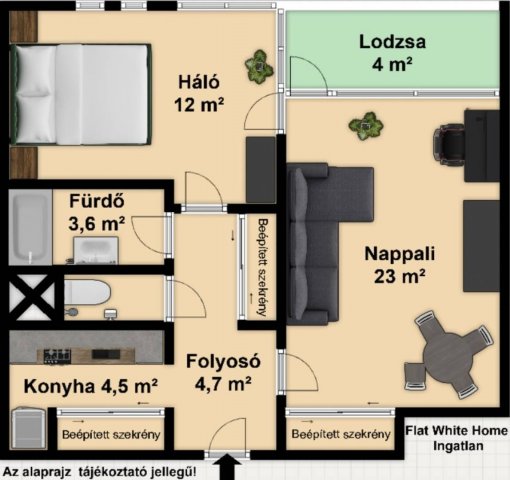 Kiadó téglalakás, albérlet, Szegeden 180 E Ft / hó, 2 szobás