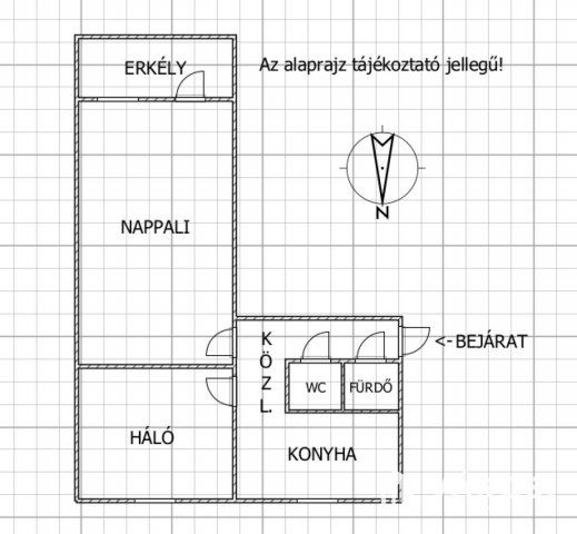 Eladó panellakás, Hódmezővásárhelyen 35.9 M Ft, 2 szobás