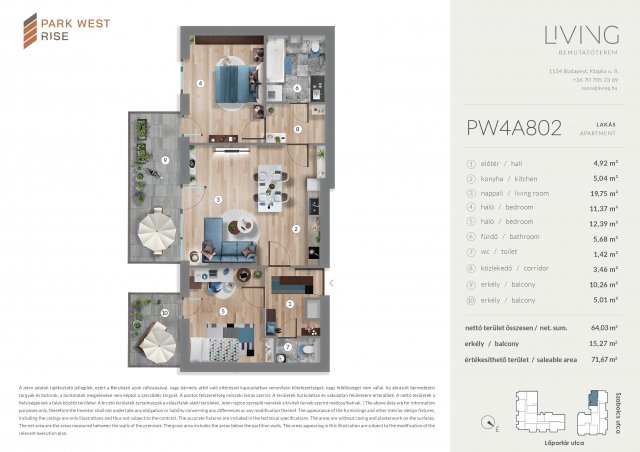 Eladó téglalakás, Budapesten, XIII. kerületben, Szabolcs utcában