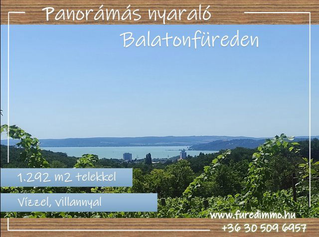Eladó nyaraló, Balatonfüreden 54.9 M Ft, 2 szobás