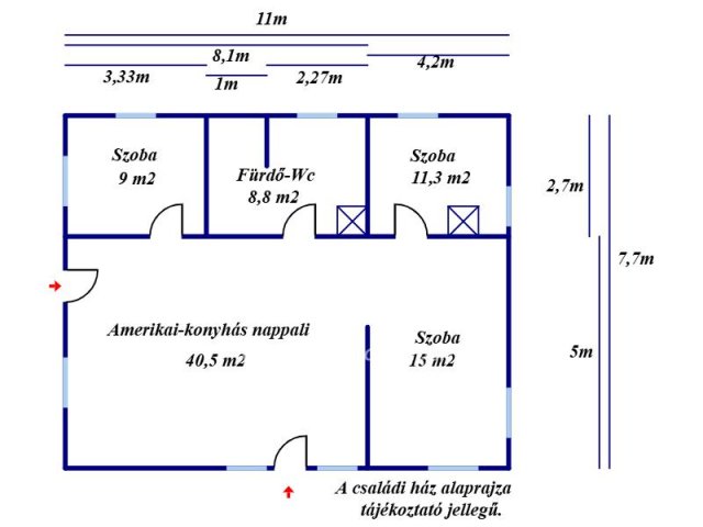 Eladó családi ház, Nagykőrösön 8.5 M Ft, 4 szobás