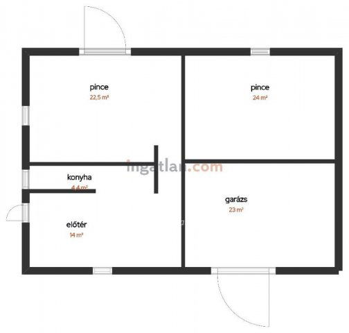 Eladó családi ház, Tiszajenőn 48.9 M Ft, 3 szobás