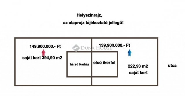 Eladó ikerház, Budapesten, XVIII. kerületben 149.9 M Ft, 4 szobás