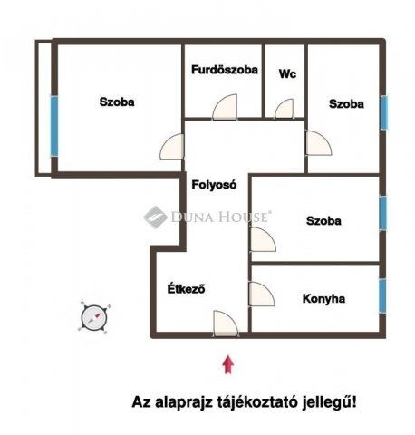 Eladó panellakás, Budaörsön 74.2 M Ft, 3 szobás