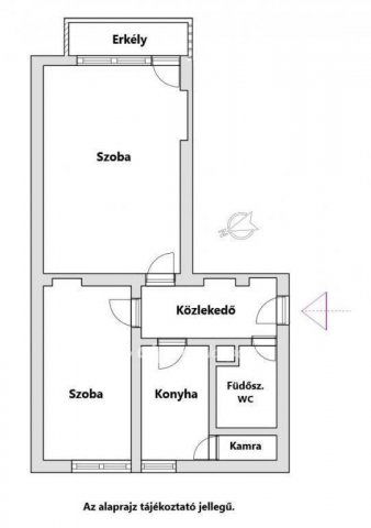 Eladó téglalakás, Szegeden 49.3 M Ft, 2 szobás