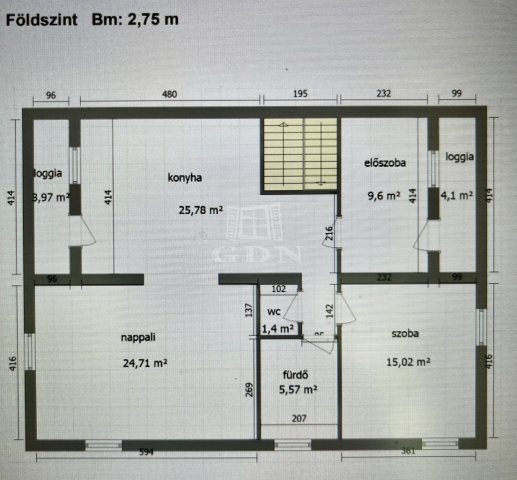 Eladó családi ház, Tordason 119 M Ft, 3+1 szobás
