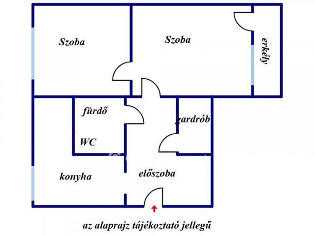 Eladó téglalakás, Szegeden 55 M Ft, 2 szobás