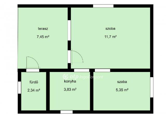 Eladó családi ház, Diósdon 42 M Ft, 1 szobás