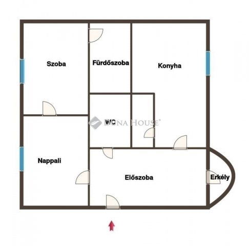 Eladó téglalakás, Pécsett 64.99 M Ft, 2 szobás