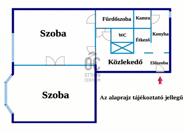 Eladó téglalakás, Budapesten, VI. kerületben 96.9 M Ft, 2 szobás