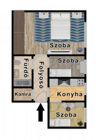Eladó téglalakás, Kazincbarcikán, Iskola közben 11.9 M Ft