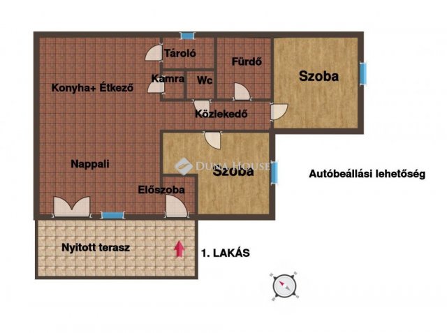 Eladó ikerház, Pilisen 60.8 M Ft, 3 szobás / költözzbe.hu