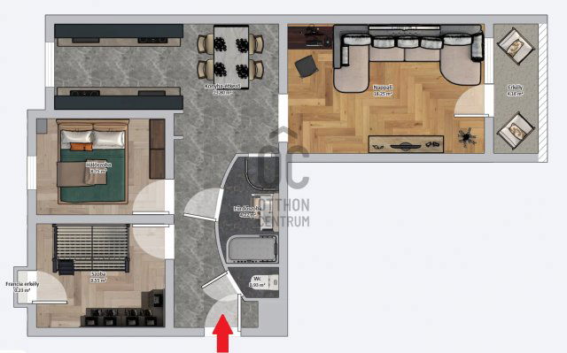 Eladó téglalakás, Nagykanizsán 56.9 M Ft, 3 szobás