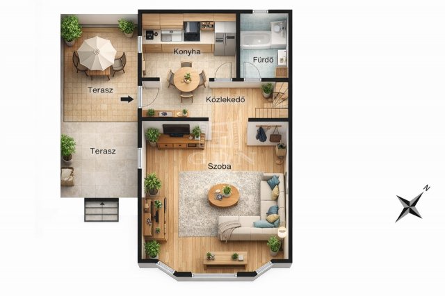 Eladó ikerház, Mogyoródon 84.99 M Ft, 3+1 szobás