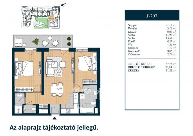 Eladó téglalakás, Budapesten, XIII. kerületben 205.274 M Ft