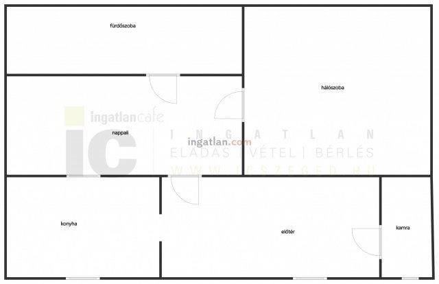Eladó téglalakás, Szegeden, Bécsi körúton 47.5 M Ft, 2 szobás