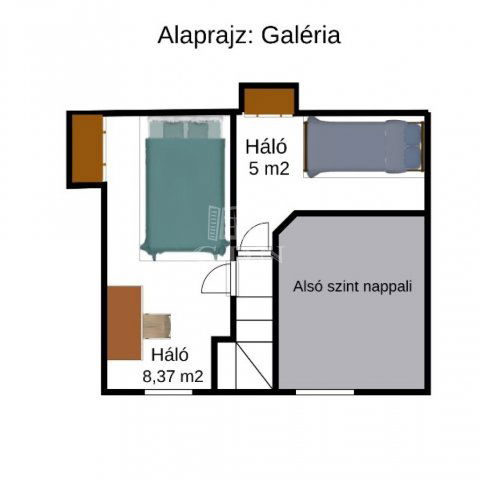 Eladó téglalakás, Budapesten, VIII. kerületben 44.9 M Ft