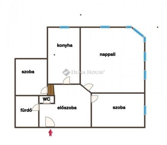 Eladó téglalakás, Gyöngyösön 53 M Ft, 3 szobás