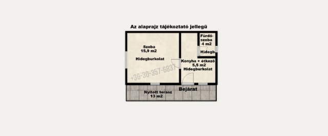 Eladó nyaraló, Domaszéken 24.4 M Ft, 1 szobás