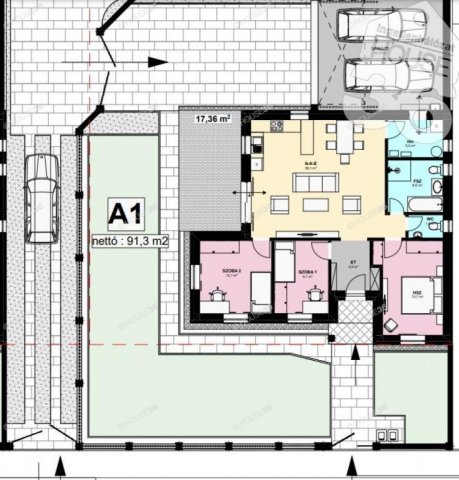 Eladó ikerház, Kecskeméten 89 M Ft, 4 szobás