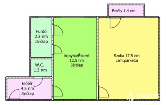 Eladó téglalakás, Salgótarjánban 11.79 M Ft, 1 szobás