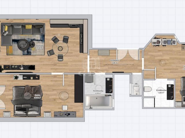 Eladó téglalakás, Budapesten, II. kerületben 139.9 M Ft