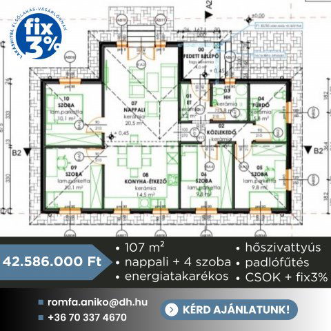 Eladó családi ház, Kecskeméten 42.586 M Ft, 4 szobás