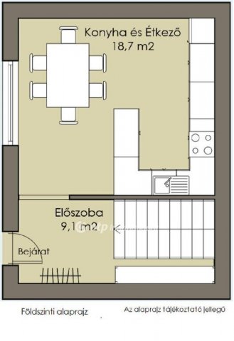 Eladó családi ház, Dunaharasztin 60 M Ft, 2 szobás