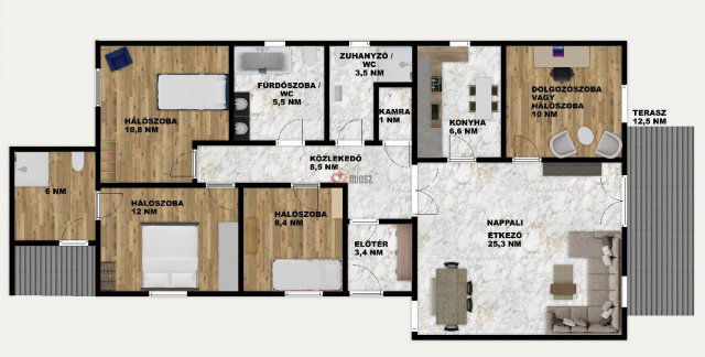 Eladó ikerház, Velencén 125 M Ft, 4 szobás