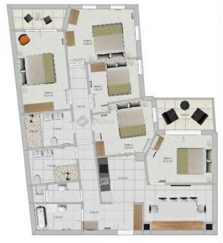 Eladó téglalakás, Budapesten, VII. kerületben 210 M Ft, 6 szobás