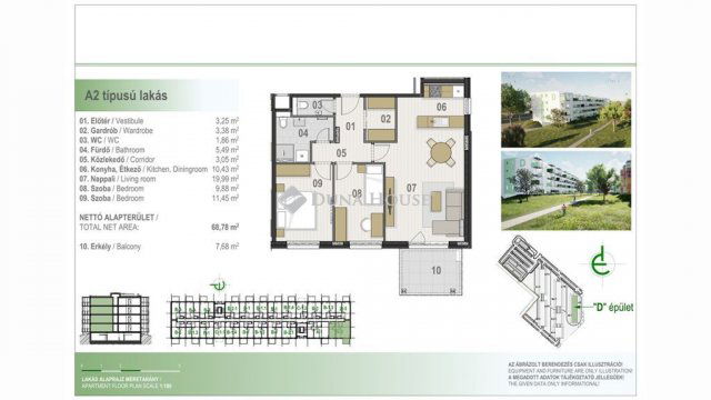 Eladó téglalakás, Debrecenben 87.144 M Ft, 3 szobás