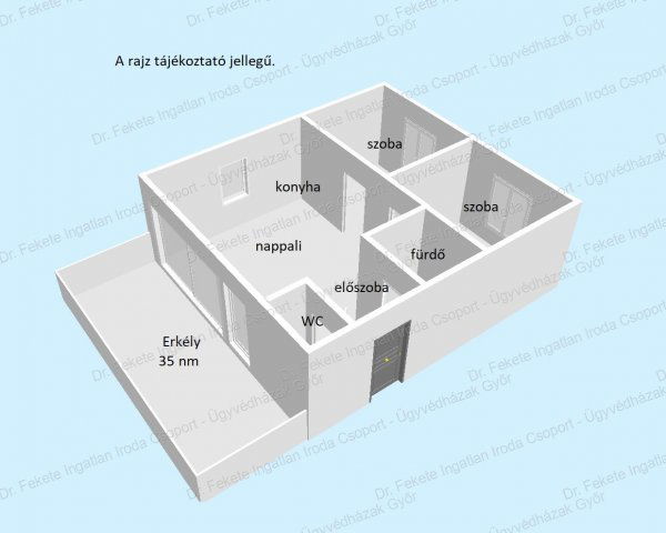 Eladó téglalakás, Levélen 52 M Ft, 3 szobás