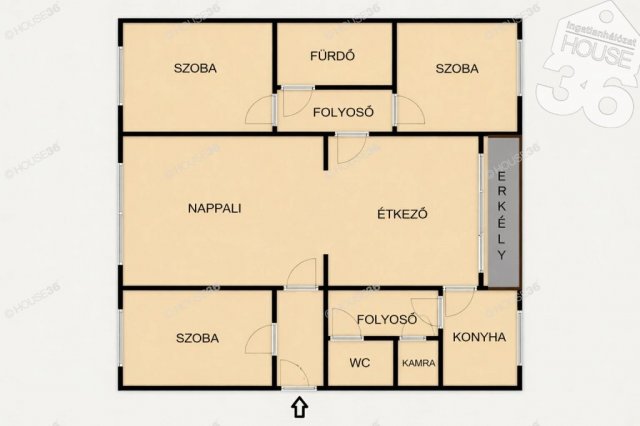 Eladó téglalakás, Szekszárdon 74.95 M Ft, 4 szobás