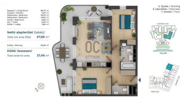 Eladó téglalakás, Budapesten, XIII. kerületben 148.8 M Ft