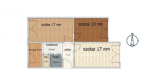 Eladó téglalakás, Budapesten, XXI. kerületben 73.9 M Ft