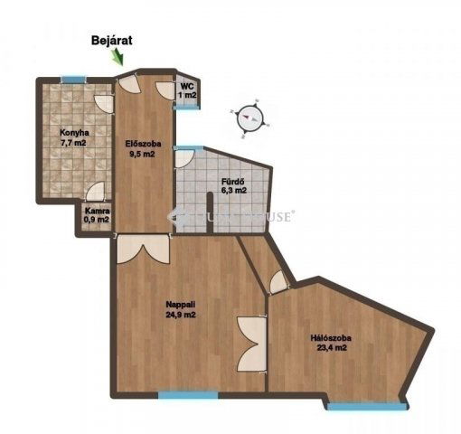 Eladó téglalakás, Budapesten, XI. kerületben 109 M Ft, 2 szobás