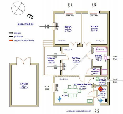 Eladó családi ház, Poroszlón 42 M Ft, 2 szobás